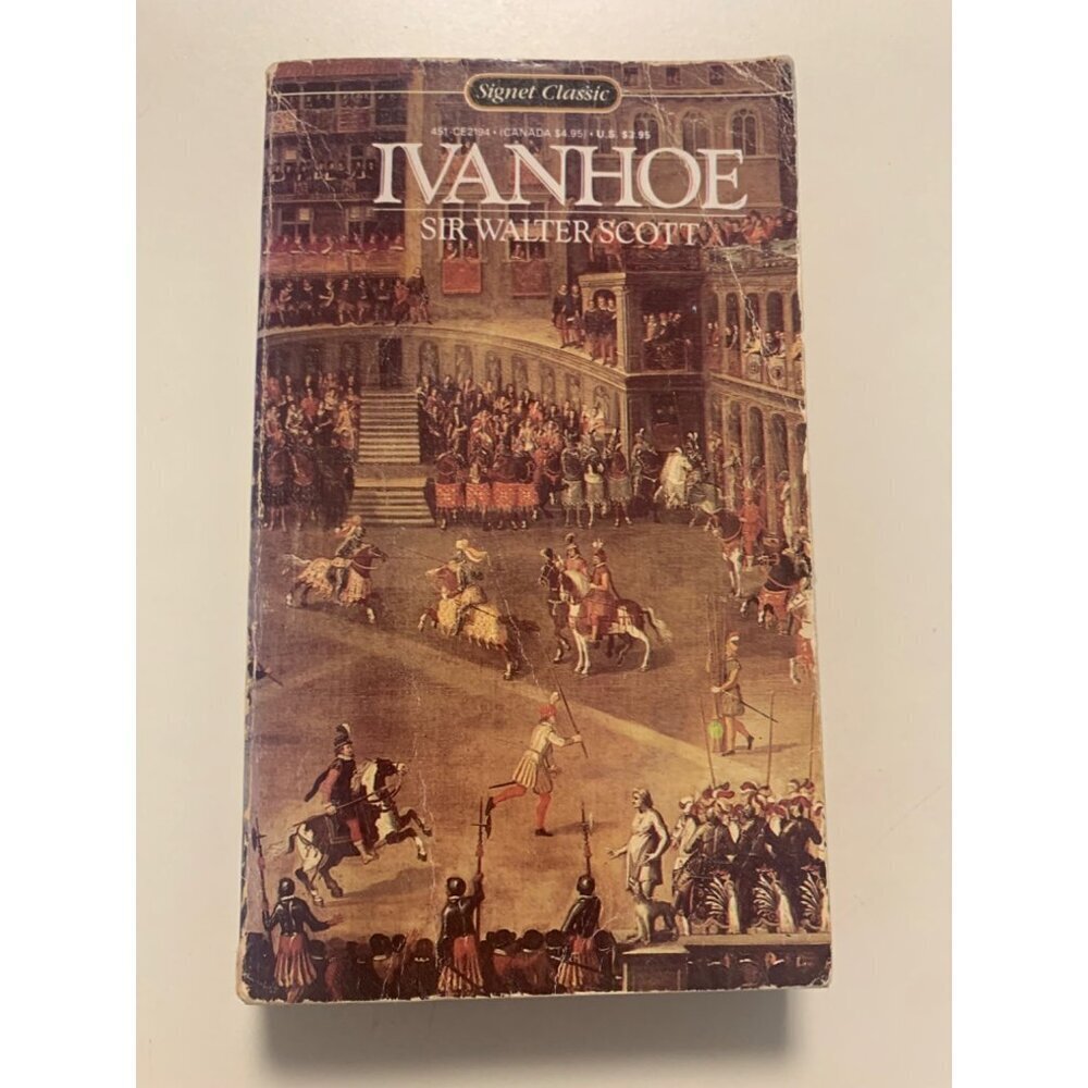 Ivanhoe by Sir Walter Scott Vintage Paperback Book LS7
